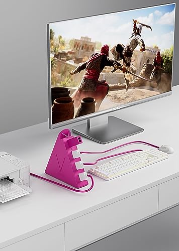 USB Hub 3.0, JoyReken 4-Port USB Splitter for Laptop, Ps4 Keyboard and Mouse Adapter Compatible with Xbox, PC, MacBook, Surface Pro, Flash Drive, HDD, Console, Printer, Camera,Keyborad,Mouse, Hot Pink - color: HotPink-A