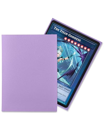 TitanShield Premium Lavender 150 Sleeves Japanese Size Card Sleeves Deck Protector Compatible with Yu-Gi-Oh, Cardfight!! Vanguard & Photocards - color: Lavender