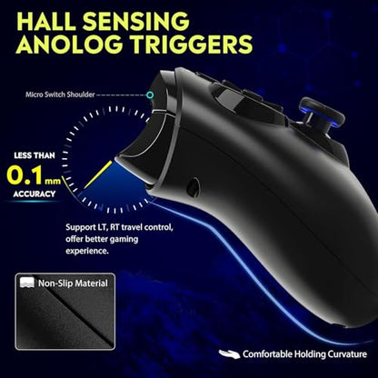QRD Spark N5 Wireless Controller for PS5/PS4/PC - including QRD PS5 Wireless Adapter Converter,Hall Effect Joysticks, Touchpad, Gyro, Macro Buttons
