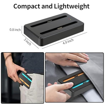 Charging Dock for Nintendo Switch 2 Joycon Charger, Controller Charging Station with LED Indicator, Dual Joy Con Charger Stand with Thumb Grips Joystick Caps, Black Gaming Accessories
