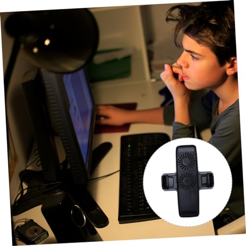 1pc Temperature Control Radiator Fan Base Compatible Space-Saving Cooling for Game Consoles and Vertical Stand
