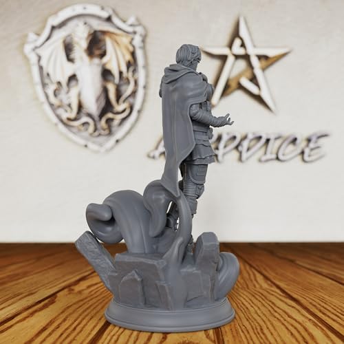 AUSPDICE Harness Mental Energy - 28mm Human Psyker Miniature for DND RPG Fantasy Battles, Unpainted & Customizable Tabletop Gaming Figure-AS135