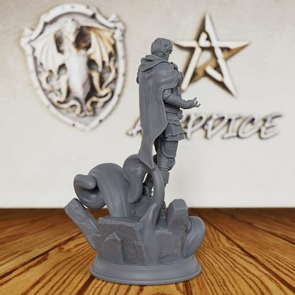 AUSPDICE Harness Mental Energy - 28mm Human Psyker Miniature for DND RPG Fantasy Battles, Unpainted & Customizable Tabletop Gaming Figure-AS135