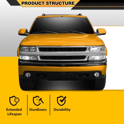 CNNELL Hood Insulation Pad 1/2" with Clips Compatible with 2000-2006 Chevrolet Tahoe & Suburban Black - style: 2000-2006 Chevy Tahoe/Suburban