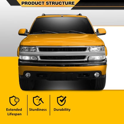CNNELL Hood Insulation Pad 1/2" with Clips Compatible with 2000-2006 Chevrolet Tahoe & Suburban Black - style: 2000-2006 Chevy Tahoe/Suburban