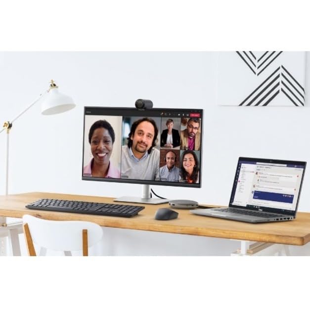 Dell Webcam WB3023-2K QHD/FHD/HD Resolution, Sony Sensor, f2.0 Aperture, Face Detection, Noise Reduction Mic, 2X HD Zoom, USB-A, Microsoft Teams/Zoom Certified - Black