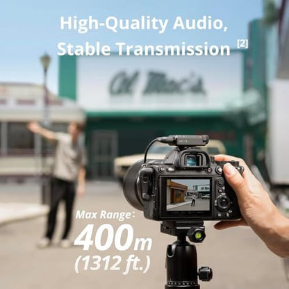 DJI Mic Mini (2 TX + 1 RX + Charging Case), Wireless Lavalier Microphone for iPhone/Camera/Android, Ultralight, Detail-Rich Audio, 48h Use, Noise Cancelling, Automatic Limiting, Vlog, Streaming | 48h Use, Noise Cancelling, Automatic Limiting, Wireless Mic