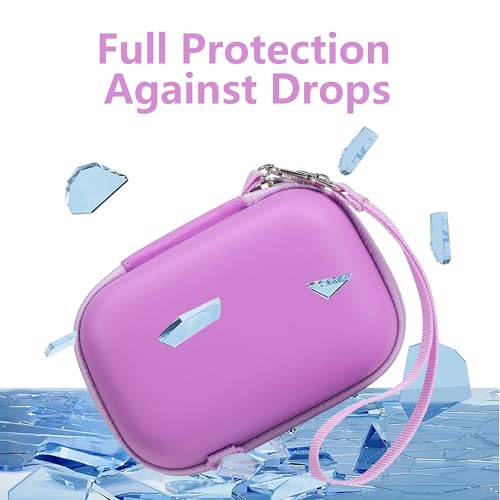 Leayjeen Kids Camera Case for Goopow/Mgaolo Kids Camera-Purple | Fits CIMELR/Seckton/OZMI Kids Toy Cameras and Children Digital Camera,Shockproof Water-Resistant Hard EVA Shell(Case Only) - color: Purple