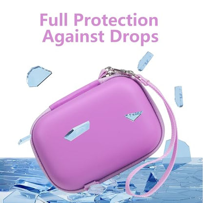 Leayjeen Kids Camera Case for Goopow/Mgaolo Kids Camera-Purple | Fits CIMELR/Seckton/OZMI Kids Toy Cameras and Children Digital Camera,Shockproof Water-Resistant Hard EVA Shell(Case Only) - color: Purple
