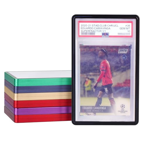 PSA Slab Bumper Case, Metal Graded Cards Slab Magnetic Protector for 35pt PSA/CGC/CCIC Graded Cards|Scratch Resistant | Stackable | UV Resistant | Black - color: BLACK PSA