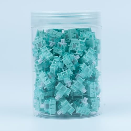 GATERON Magnetic Jade Pro Linear HE Keyboard Switches(90PCS) | Linear,Factory Pre-lubed,Freely Setting Pre-Travel,20mm Longer Spring,compatible for Magnetic Gaming Keyboard - size: 90PCS