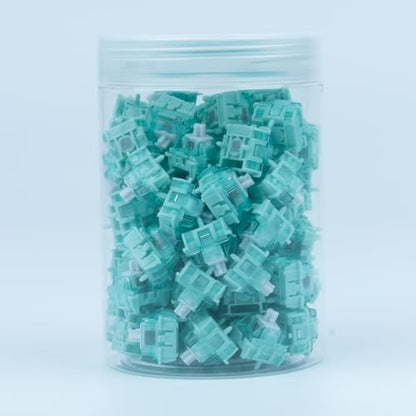 GATERON Magnetic Jade Pro Linear HE Keyboard Switches(90PCS) | Linear,Factory Pre-lubed,Freely Setting Pre-Travel,20mm Longer Spring,compatible for Magnetic Gaming Keyboard - size: 90PCS