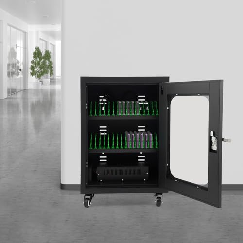 Rechargeable Mobile Phone Charging Cabinet,30 Slots Cell Phones Charging Station Portable Cellphone Charging Cart with Combination Lock, for Students and Employees, Tourists (30Slots) - size: 30Slots
