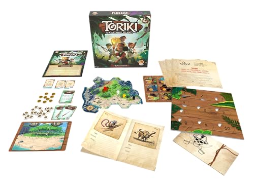 Lucky Duck Games Toriki: The Castaway Island | Cooperative Family Game | 1-4 Players, Ages 8+ | 6-8 Hours of Adventure