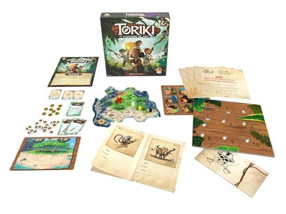 Lucky Duck Games Toriki: The Castaway Island | Cooperative Family Game | 1-4 Players, Ages 8+ | 6-8 Hours of Adventure