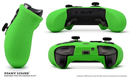 Elite Series 2 Studded Grip Skin for Xbox One Controller - Sweat Free Silicone, Flat Top Anti-Slip Studs + 8 QSX-Elite Thumb Grips (Green) - color: Green
