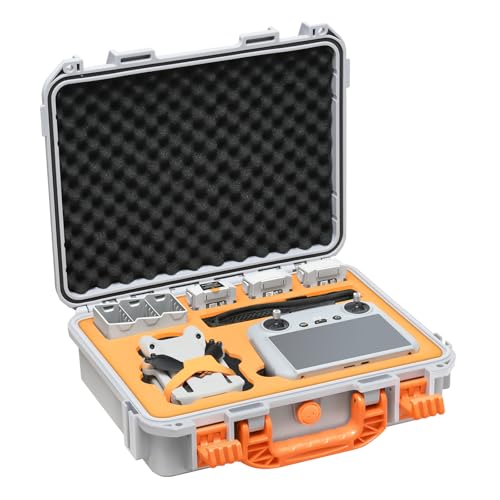 Hard Case for DJI Mini 3 Pro/3/Mini 4 Pro, Waterproof Pressure Resistant Carrying Case Accessories - Fits Latest for DJI RC 2/RC (Only Case) | Waterproof Carrying Case for DJI Mini 3 Fly More Combo, Batteries, Accessories, for DJI RC 2/RC/RC-N1/N2 (Case O