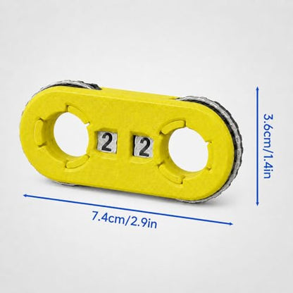 2 Pack MTG Life Counter - HP Tracker with Tracking Card SlotMTG Tabletop RPG(not inclouded dice Inside) Dungeons and Dragons(2 Pack Yellow) - color: Gold