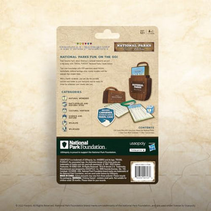 USAopoly Trivial Pursuit: National Park 100th Anniversary | Celebrating the National Park Service Centennial | 600 Trivia Questions & Fun Facts | Perfect Trivial Pursuit Travel Game for Families | lawn-game-equipment