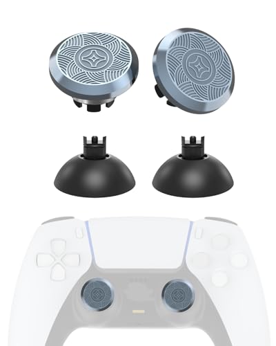 KD.FLY Metal Thumbsticks for PS5 Controller Joystick Replacement, Thumb Sticks for PS4 Controller, Custom Thumb Grips for Switch Pro Controller, 2 Joystick, 2 Thumbstick Base, Sacred Geometry - color: Sacred Geometry