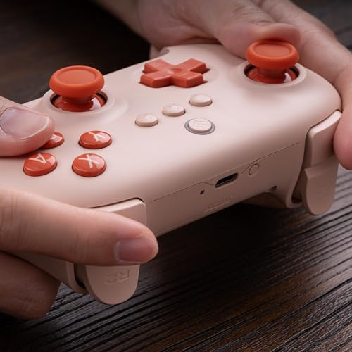 8Bitdo Ultimate C Bluetooth Controller for Switch (Orange) | Ultimate Quality Bluetooth connectivity with 6-axis Motion Control and Rumble Vibration - color: Orange