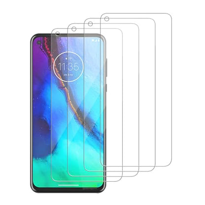 4 Pack Glass Screen Protector Compatible for Motorola Moto G Stylus (2020) / XT2043 [9H Hardness]-HD Screen Tempered Glass, Scratch Resistant,Easy Install [Case Friendly] - size: Moto G Stylus (2020)
