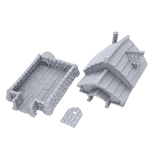 Fishing Village Home by Makers Anvil, 3D Printed Tabletop RPG Scenery and Wargame Terrain for 28mm Miniatures