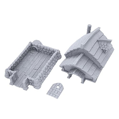 Fishing Village Home by Makers Anvil, 3D Printed Tabletop RPG Scenery and Wargame Terrain for 28mm Miniatures