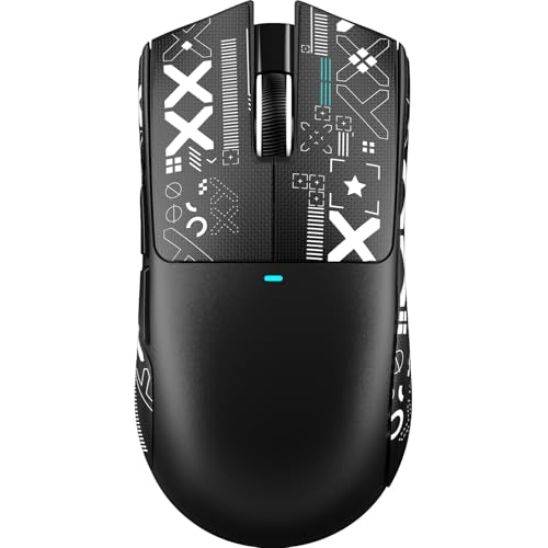 ATTACK SHARK X11SE Wireless Gaming Mouse, 59g Lightweight, Black&Tape | Bluetooth/2.4Ghz Wireless/Wired Connectivity, 22K DPI, PixArt PAW3311 Gaming Sensor, 1K Polling Gamer Mice for PC/Mac - color: Black&Tape