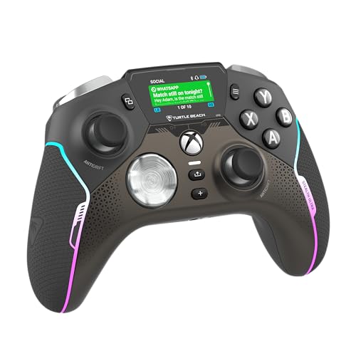 Turtle Beach Stealth Ultra Wireless RGB Gaming Controller, Xbox Series X|S | Also works with PC, Xbox One, Android, Bluetooth, Customizable Display Screen, Rapid Charging Dock, 30-Hr Battery, Black - color: Black