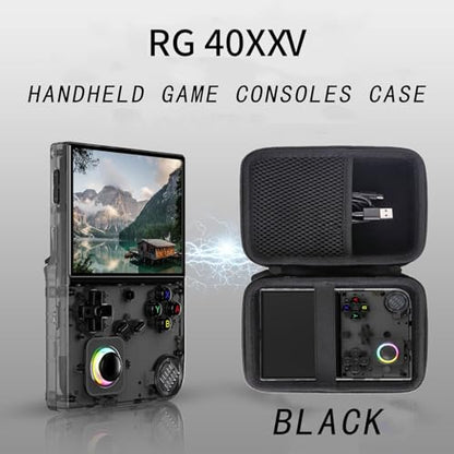 WAIYUCN Hard Carrying Case Compatible with RG40XX V/RG40XX/RG34XX/R36MAX Handheld Retro Game Consoles Case (black) - color: black