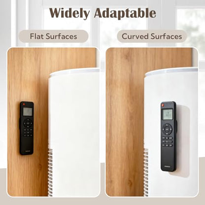 VZZNN 20 Pack Magnetic Remote Control Holder Wall Mount (5 Colors), Self Adhesive TV Remote Holder No Drill for Home Office TV, Fan and Air Conditioner Remote Control - color: 5 Colors