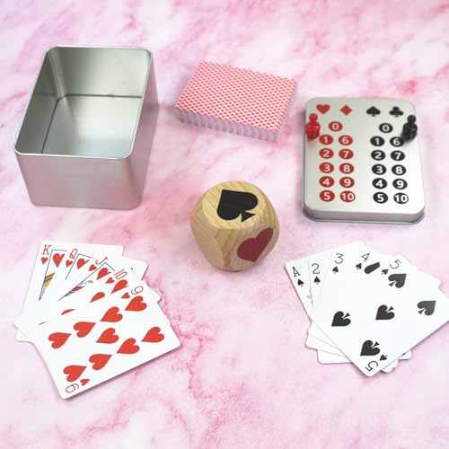 Euchre Marker Dice Cube (2 in) Scorer Board Playing Cards Scoreboard Marker Game Dice Indicator for Euchre Enthusiasts