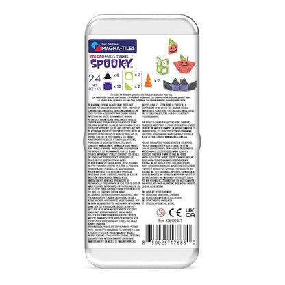 MAGNA-TILES microMAGS 24-Piece Spooky Travel Set, The Original Magnetic Building Brand - style: Spooky