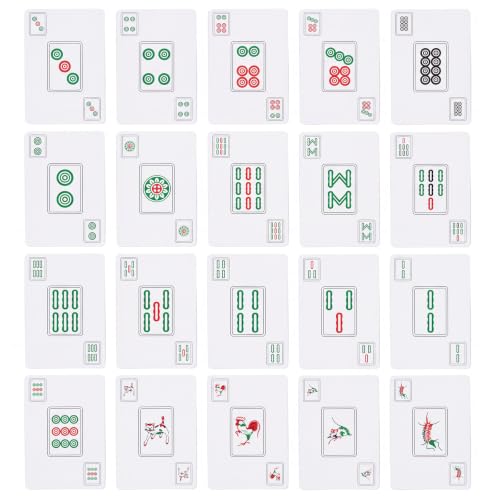 4Pcs mah Jong Cards 2026 Mahjong Tiles 148, Suitable for 2-4 Players, Portable Storage Box, Waterproof and Durable, Suitable for Adults, Teenagers, Home, Travel, Gatherings and Camping