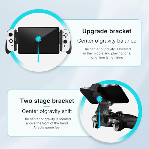 Phistone Magnetic MagSafe Smartphone & Tablet Mount for Nintendo Switch JoyCon (JoyCon Not Included) - 360° Rotation, Adjustable Length, Multi-Device Compatible, Strong Magnetic Hold - color: Magsafe