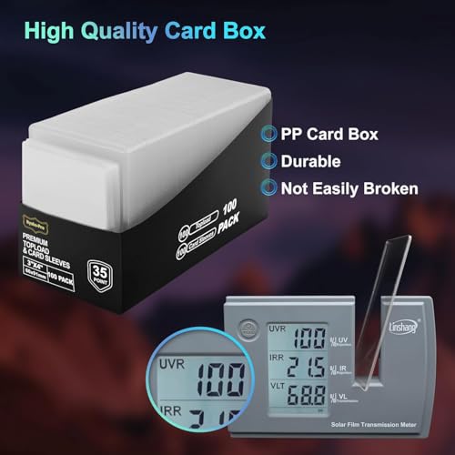 400 Card Sleeves Top Loaders, 3" x 4" Clear Full UV-Resistant Trading Card Protectors for Baseball, Hard Plastic Holder for MTG TCG Collectible Sports Game Cards (200 Toploaders + 200 Soft Sleeves) - size: 200 Toploaders + 200 Penny Sleeves