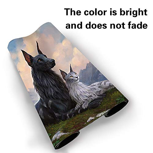Board Game MTG Playmat Games Size 60X35 cm CCG Compatible for MTG CCG RPG Trading Card Game (MTG1-RIN and SERI, INSEPARABLE) - color: Mtg1-rin and Seri, Inseparable