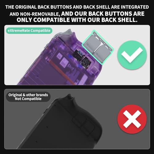 eXtremeRate New Hope Gray Replacement Full Set Buttons for Steam Deck, DIY Custom ABXY D-pad Trackpad Bumpers Triggers Buttons for Steam Deck LCD Handheld Console - Console NOT Included - color: New Hope Gray