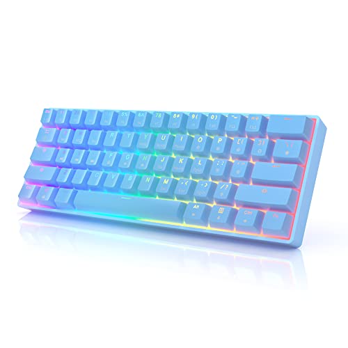 HK Gaming Keycap Set for Mechanical Keyboard - color: Blue, size: Gateron Optical Yellow