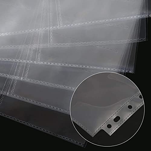 2700 Pockets Trading Card Sleeve Pages,150 Pack Double Side 9-Pocket Protectors Card Sleeves Binder Sheets 11 Ring for Standard Size Sport Cards, Baseball Cards, Game Cards (150)