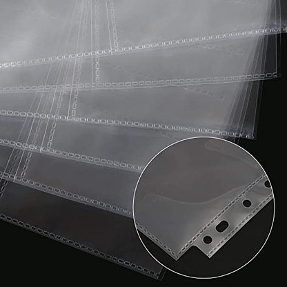 2700 Pockets Trading Card Sleeve Pages,150 Pack Double Side 9-Pocket Protectors Card Sleeves Binder Sheets 11 Ring for Standard Size Sport Cards, Baseball Cards, Game Cards (150)