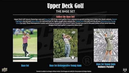 2026 Upper Deck GOLF Series Sealed Blaster Box of Packs Featuring Young Guns Rookie Card, Scorecard Superstars and a Blaster Exclusive Orange Dazzler Try For Tiger Woods, Nelly Korda and Many Others