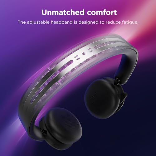 Lenovo ThinkPad Dual Mode Wireless ANC Foldable Headset 8550 (Aura Edition) – Sound by Bose, AI Noise Cancelling Mic, Microsoft Teams Certified, Bluetooth 5.3 - color: Thunder Grey, size: 2.20