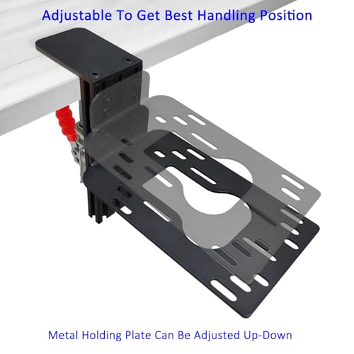 HTLAKIKJ 2 Set Hotas Desk Mount for Flight Simulator Controls | Compatible with Thrustmaster Sol R2/R1/R4, Hotas 4/X/One/ Stick X/T-16000M Flight Throttle and Joystick Flight Sim Holder