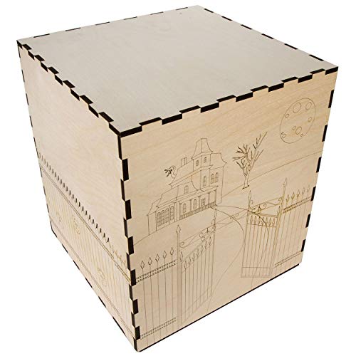 The Broken Token Mansions of Madness Compatible Mad Manor Crate - Wooden Storage Box with Multiple Trays and Dividers