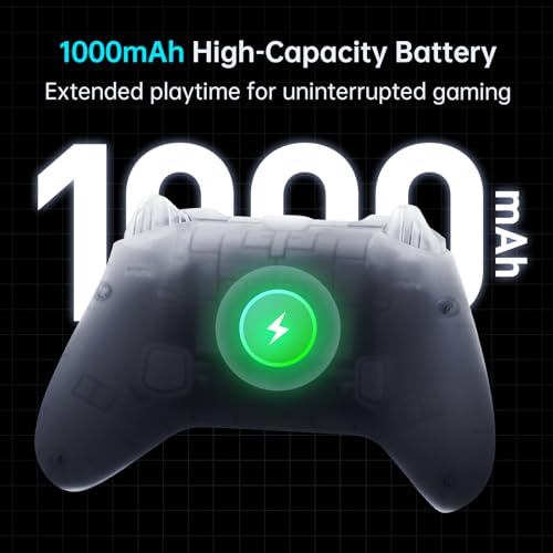Machenike G3V2 Bluetooth Controller for Pc/Switch/Ios/Android, Hall Effect Joysticks, RGB Lighting Gaming Controller,2 Programmable Buttons,1000mah Battery With Charging Station, Pink - color: Pink PE UG