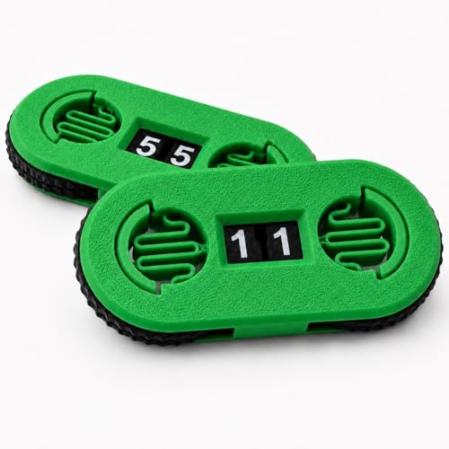 2 Pack MTG Life Counter - HP Tracker with Tracking Card Slot MTG RPG Tabletop Dungeons and Dragons (Green) - color: Green