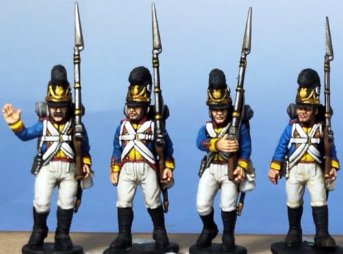 Wargames Delivered - Victrix Bavarian Infantry 1809 Set with Bonus Miniature STL Download - 58 Highly Detailed 28mm Miniatures with Mounted Colonels for Wargaming & Tabletop Strategy Games