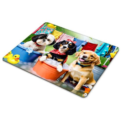 Square Mouse Pad Dog,Gaming Mouse Pads for Desk,Soft Computer Waterproof Non-Slip Mouse Mat - color: Dog